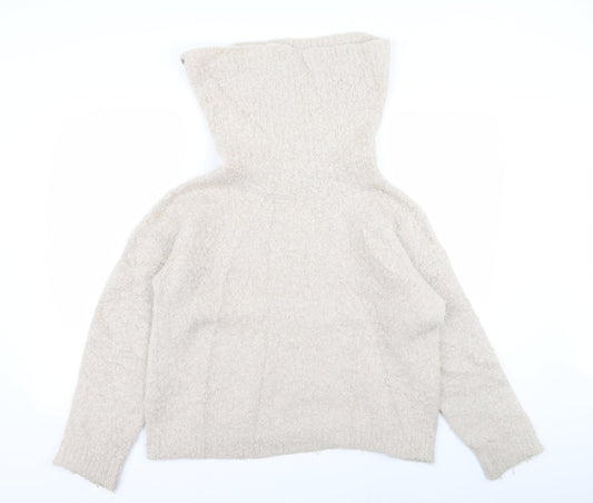Womens UK Size 12 m&s Beige Pullover Jumper