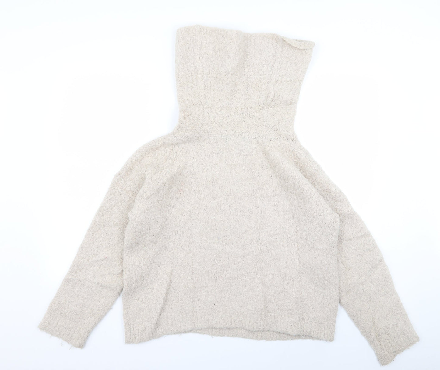 Womens UK Size 12 m&s Beige Pullover Jumper