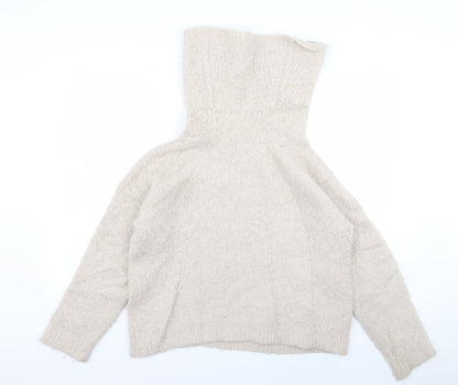 Womens UK Size 12 m&s Beige Pullover Jumper