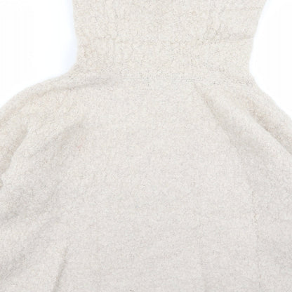 Womens UK Size 12 m&s Beige Pullover Jumper