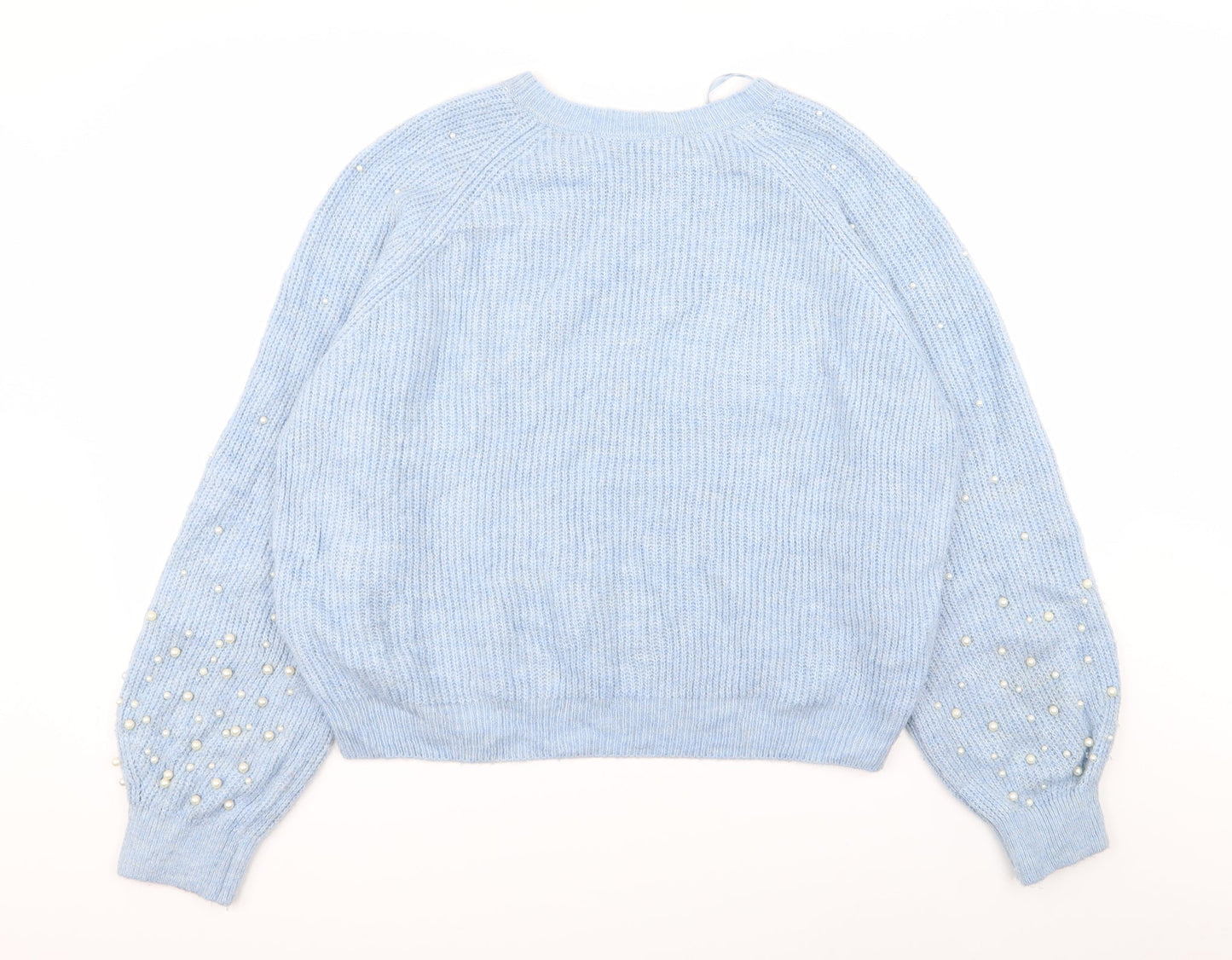 Womens UK Size M M&S Blue Pullover Jumper