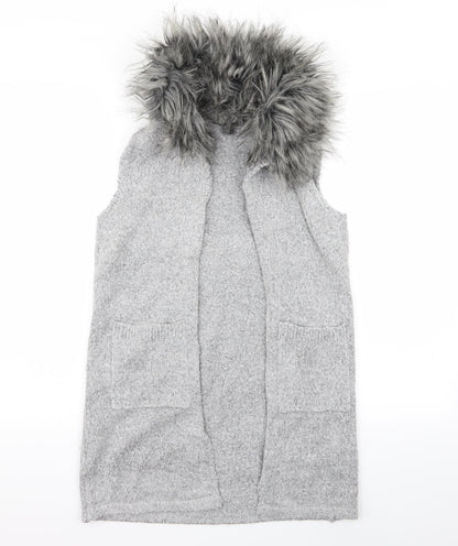 Primark Girls Grey   Cardigan Jumper Size 11-12 Years