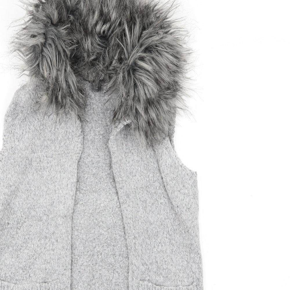 Primark Girls Grey   Cardigan Jumper Size 11-12 Years
