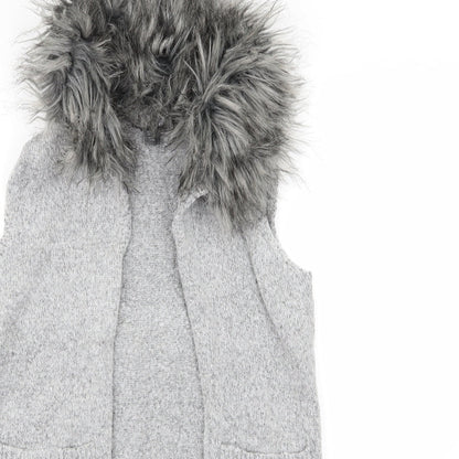 Primark Girls Grey   Cardigan Jumper Size 11-12 Years
