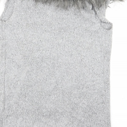Primark Girls Grey   Cardigan Jumper Size 11-12 Years