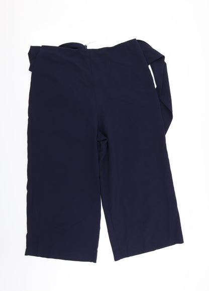 Womens UK Size 12 ASOS Regular Fit Capri Blue Trousers