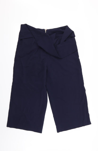 Womens UK Size 12 ASOS Regular Fit Capri Blue Trousers