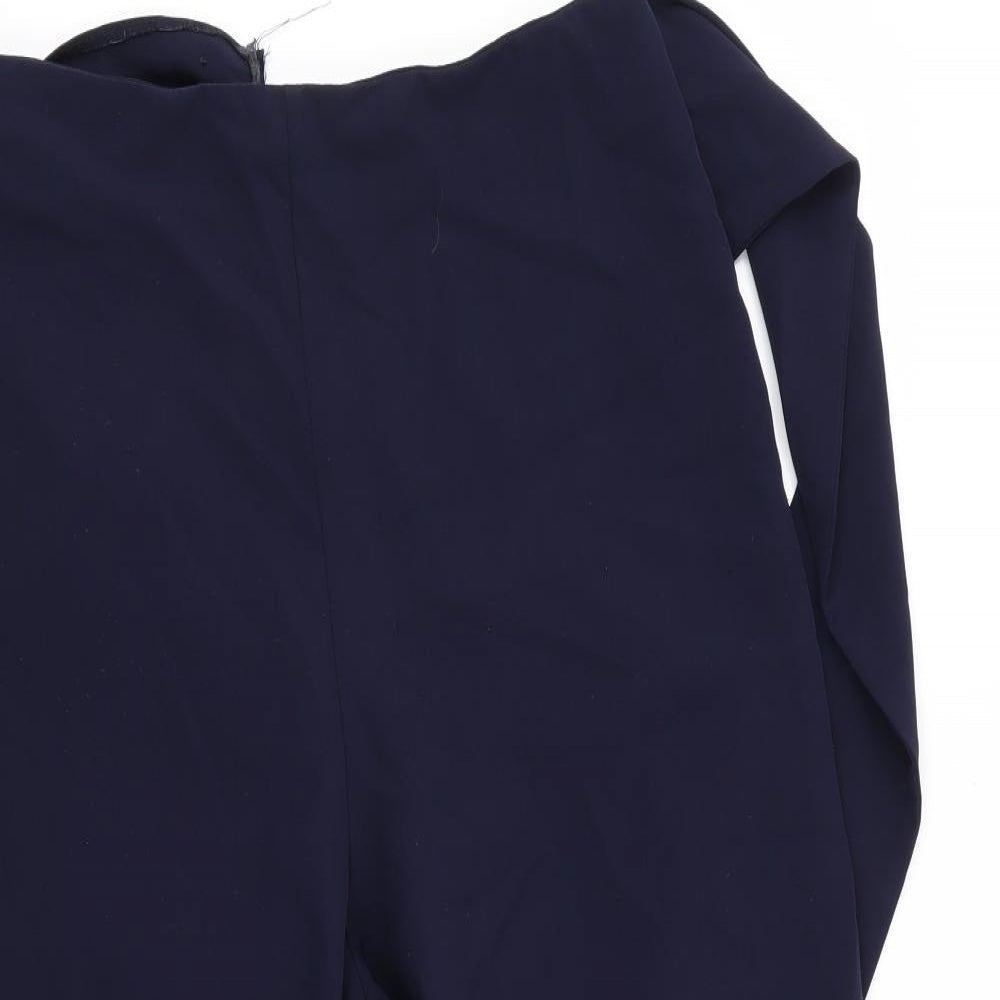 Womens UK Size 12 ASOS Regular Fit Capri Blue Trousers