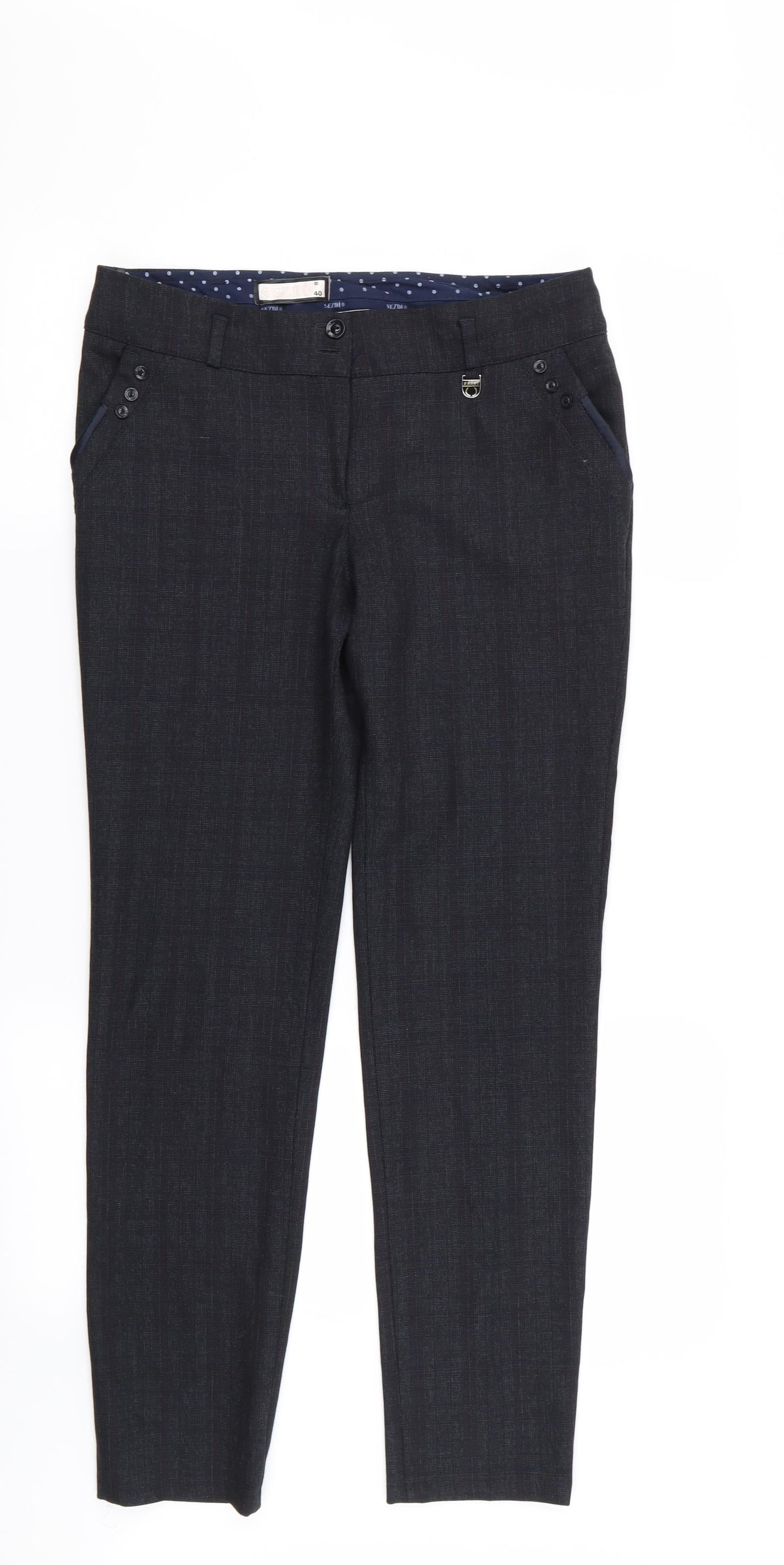 sezdi Womens Blue   Trousers  Size 12 L29 in