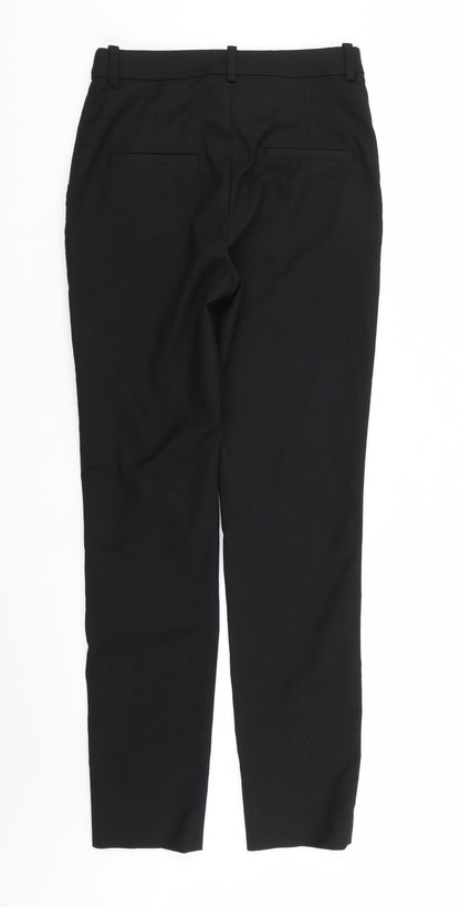 Womens UK Size 4 H&M Regular Fit  Black Trousers
