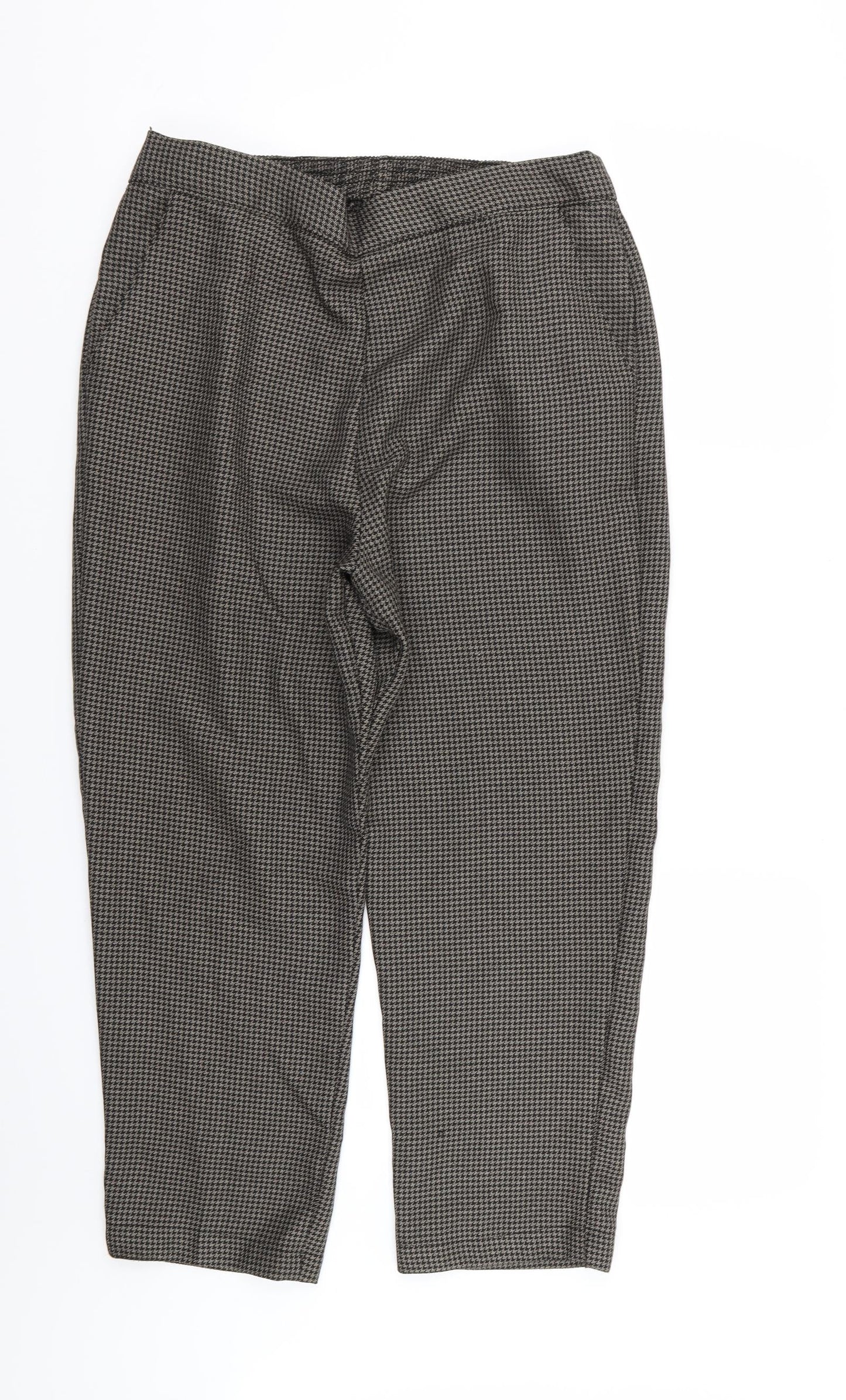 Womens UK Size 14 Preworn Regular Fit  Brown Trousers