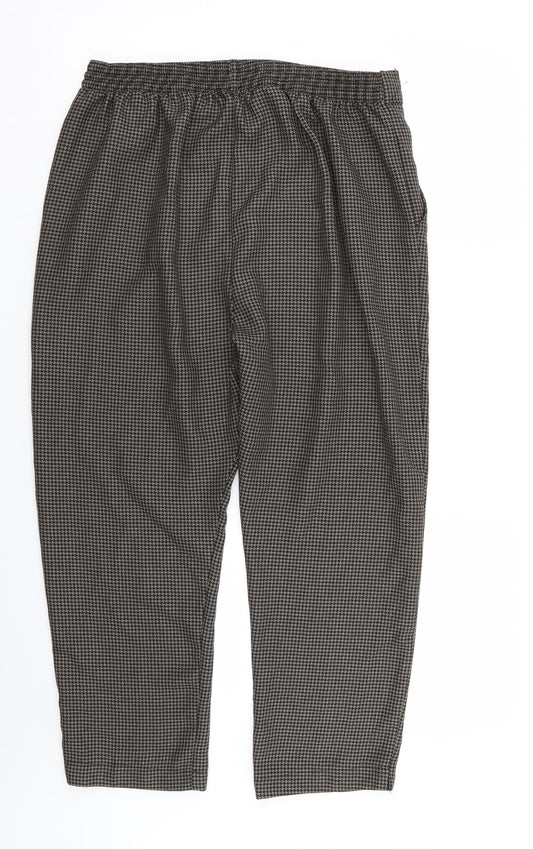 Womens UK Size 14 Preworn Regular Fit  Brown Trousers