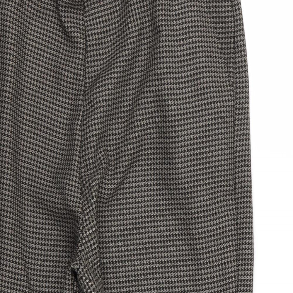 Womens UK Size 14 Preworn Regular Fit  Brown Trousers