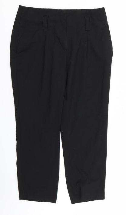 Womens UK Size 12 NEXT Regular Fit  Black Trousers