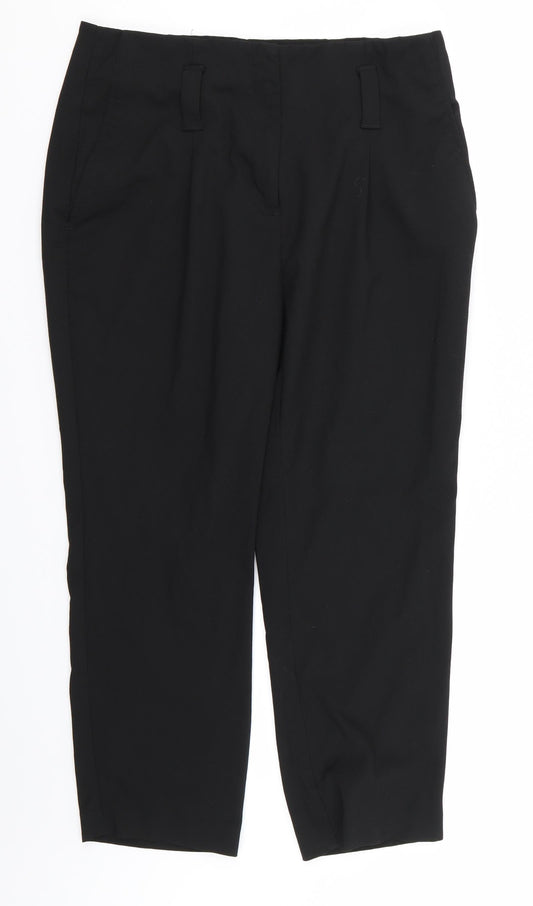 Womens UK Size 12 NEXT Regular Fit  Black Trousers