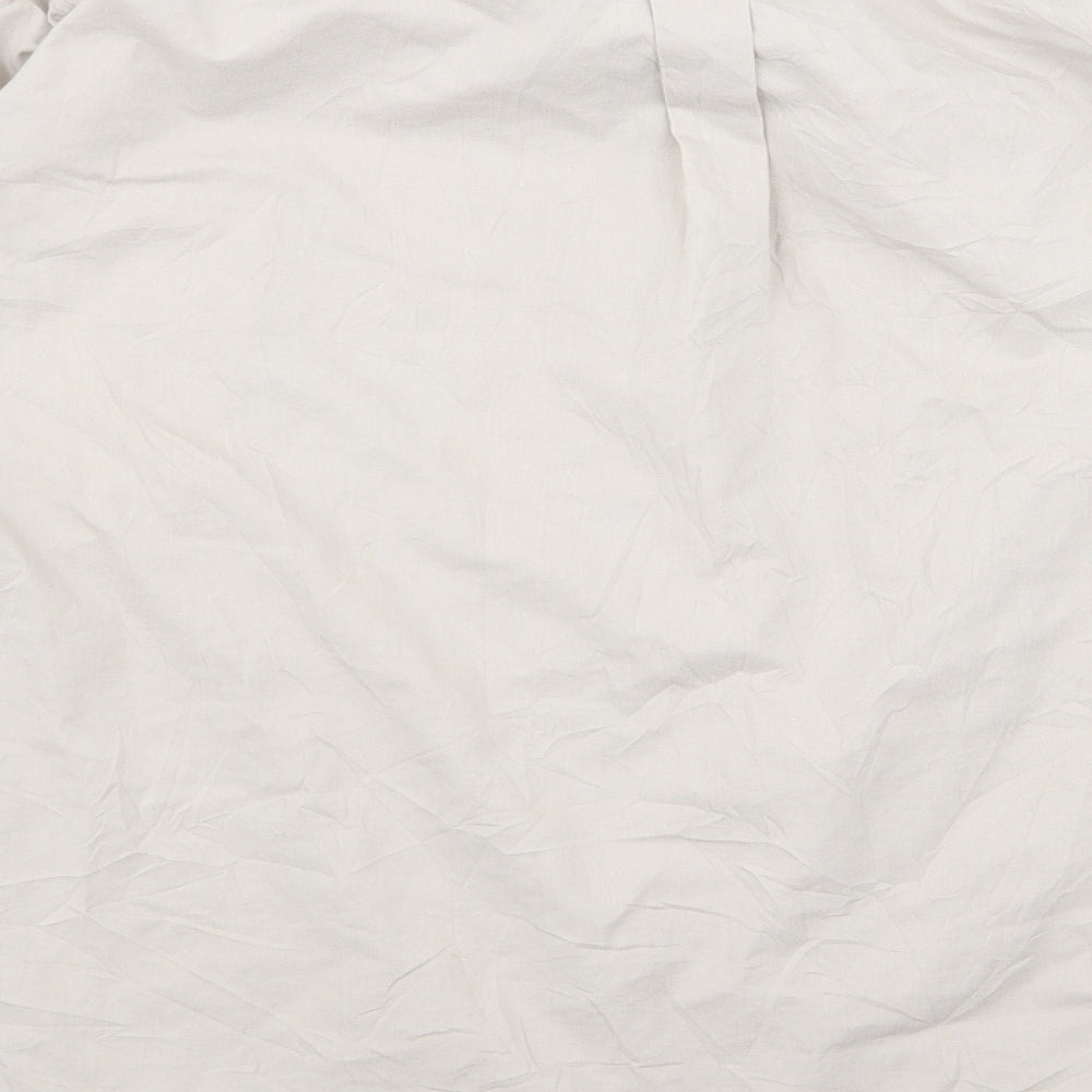 Unity Mens Beige    Button-Up Size M