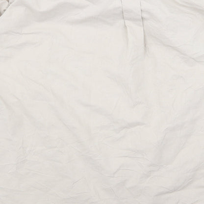 Unity Mens Beige    Button-Up Size M