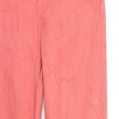 Topshop Womens Pink   Skinny Jeans Size 8 L26 in