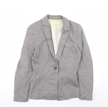 H&M Womens Grey   Jacket Blazer Size 10