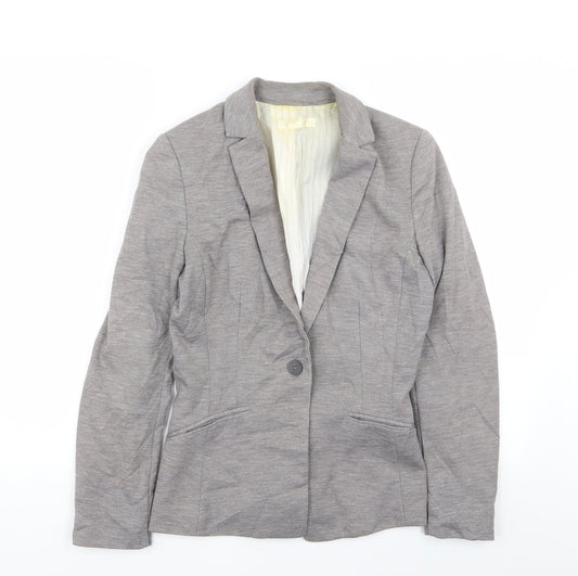 H&M Womens Grey   Jacket Blazer Size 10