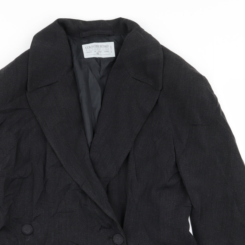 Country Road Womens Black   Jacket Blazer Size 10