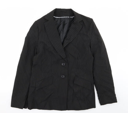 Dorothy Perkins Womens Black Striped  Jacket Blazer Size 12