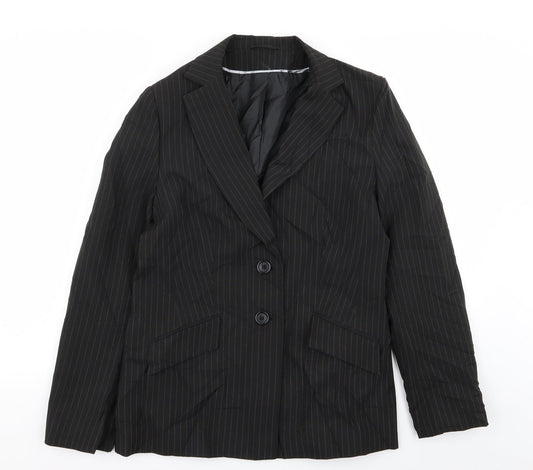 Dorothy Perkins Womens Black Striped  Jacket Blazer Size 12