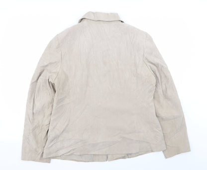 BM Womens Beige   Jacket  Size 16