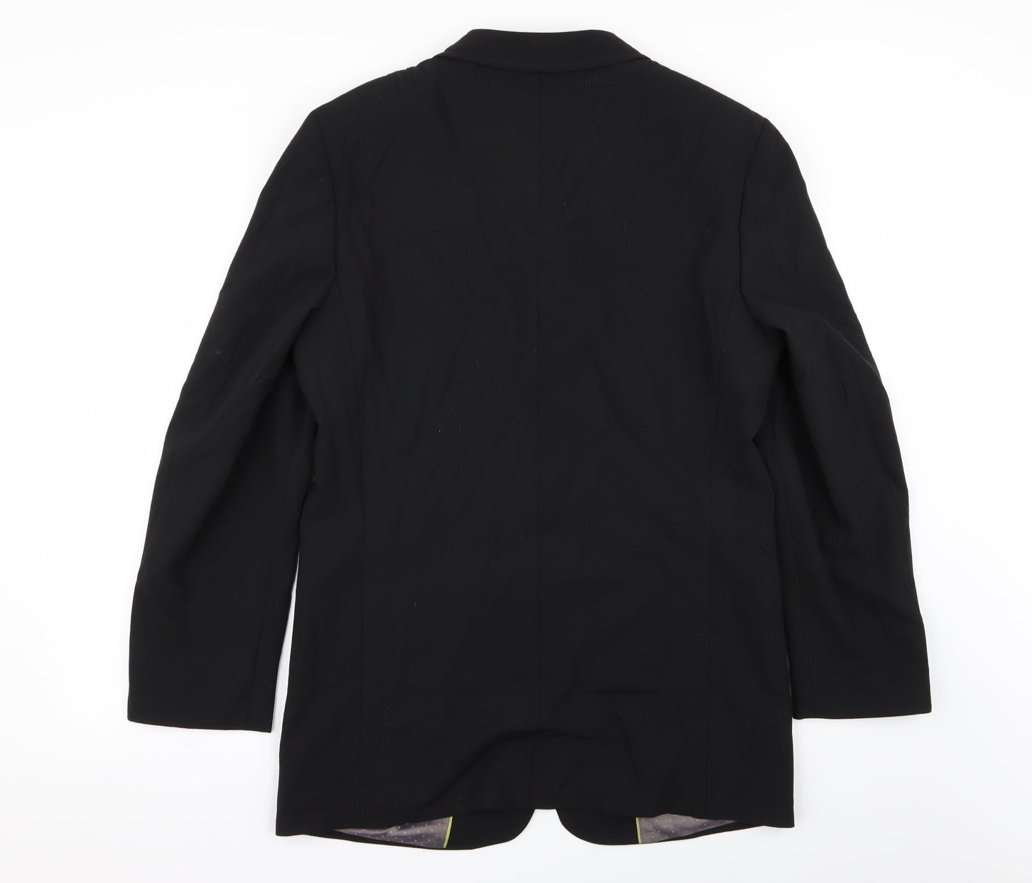 Mens UK Size 38 River Island Regular Black Suit Jacket
