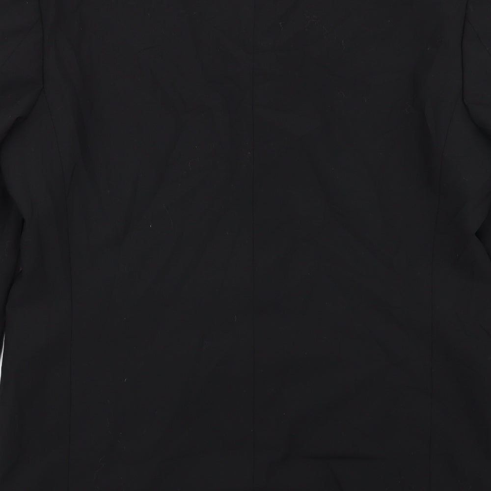 Mens UK Size 38 River Island Regular Black Suit Jacket