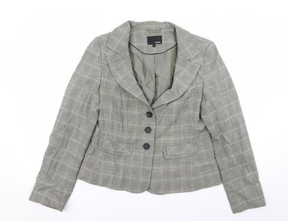 NEXT Womens Grey Check  Jacket Blazer Size 14
