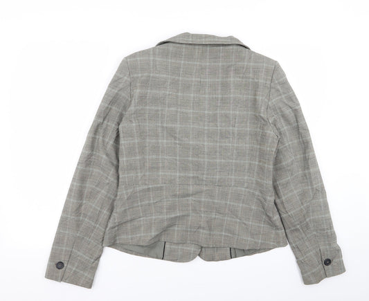 NEXT Womens Grey Check  Jacket Blazer Size 14