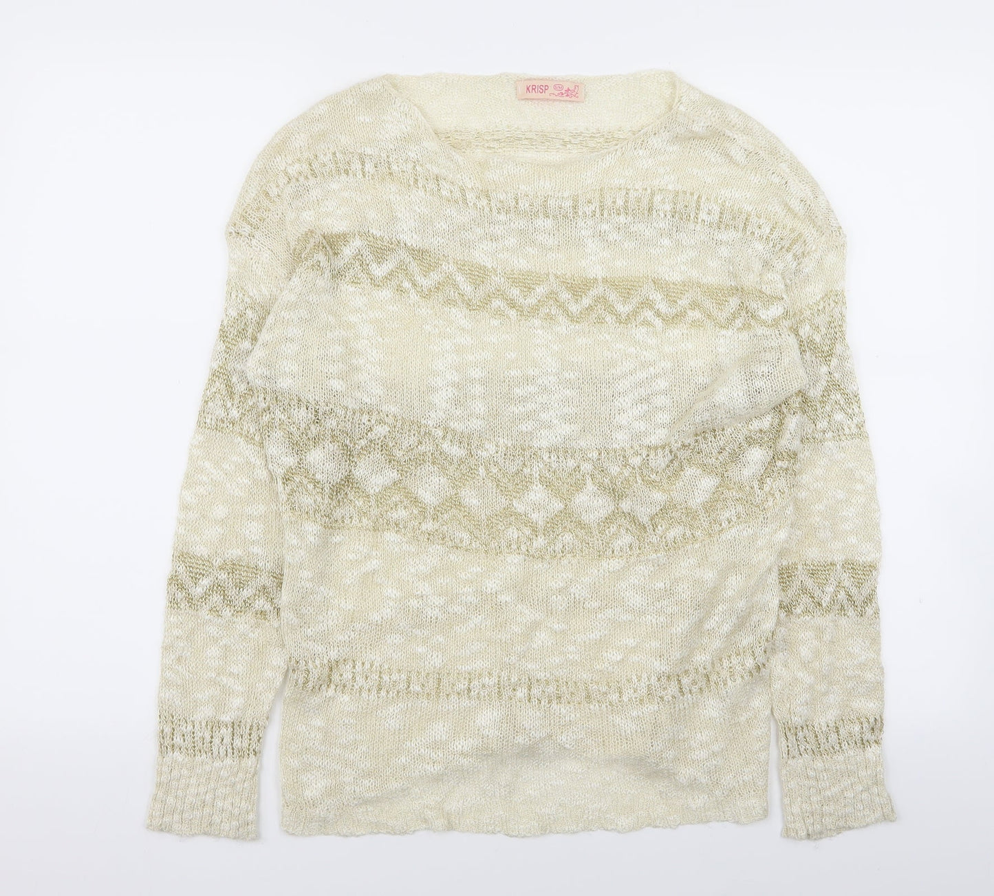 Womens UK Size S Krisp Gold Pullover Jumper