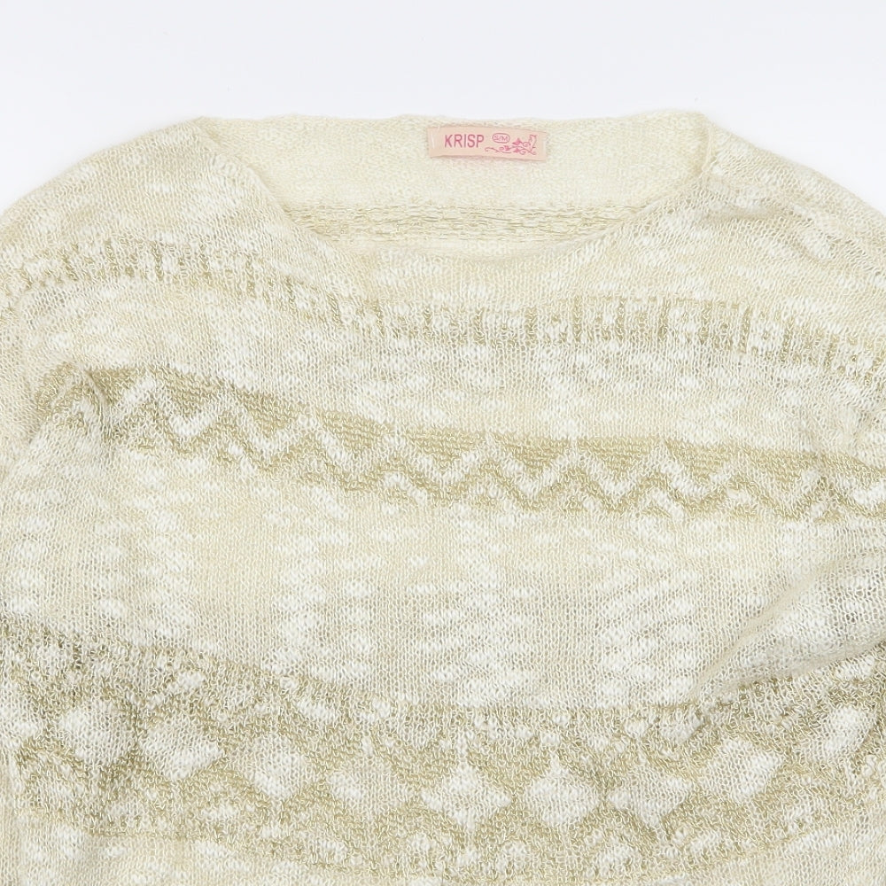 Womens UK Size S Krisp Gold Pullover Jumper