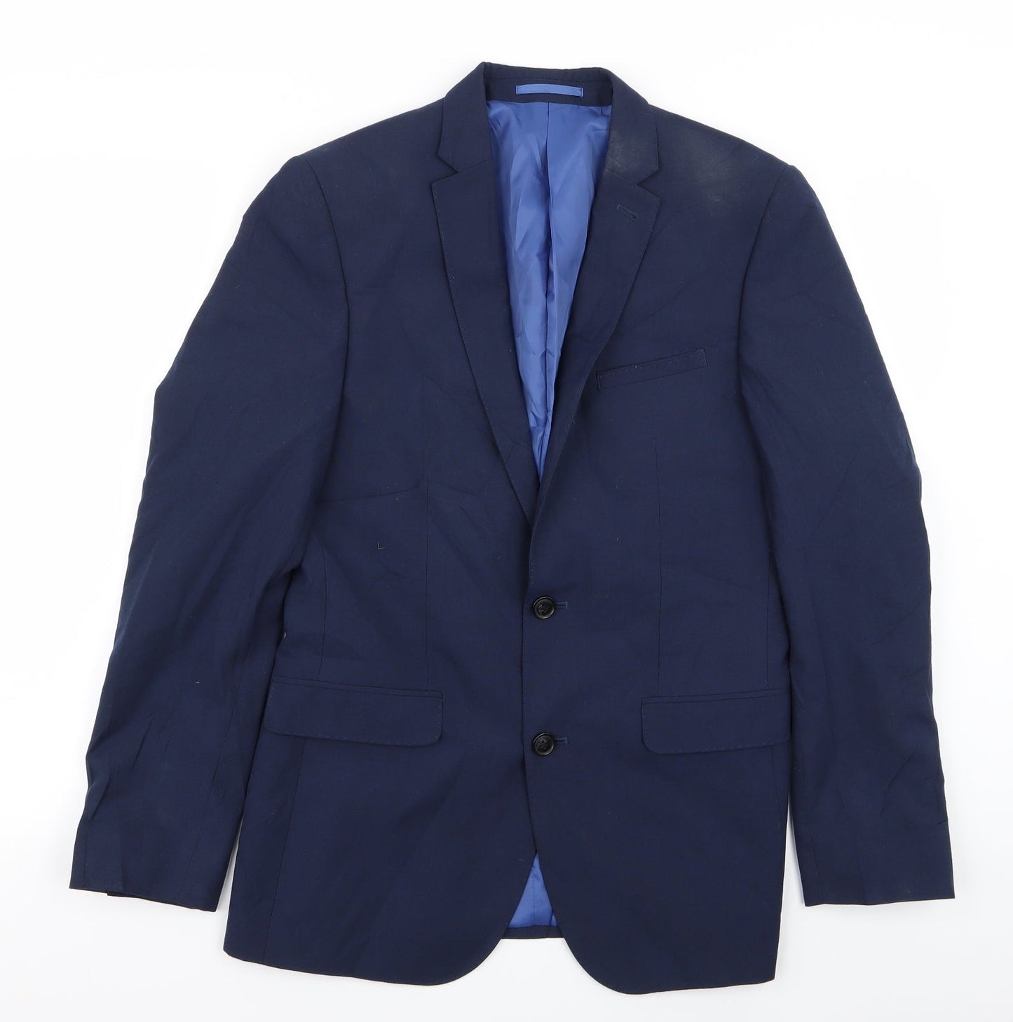 Harry Brown Mens Blue   Jacket Blazer Size 36