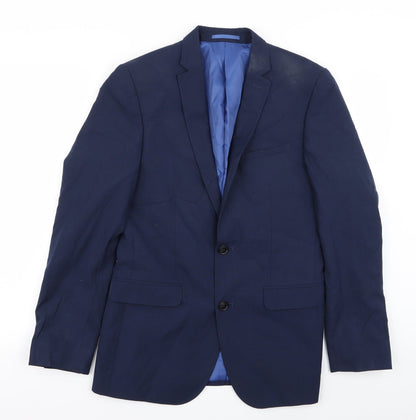 Harry Brown Mens Blue   Jacket Blazer Size 36