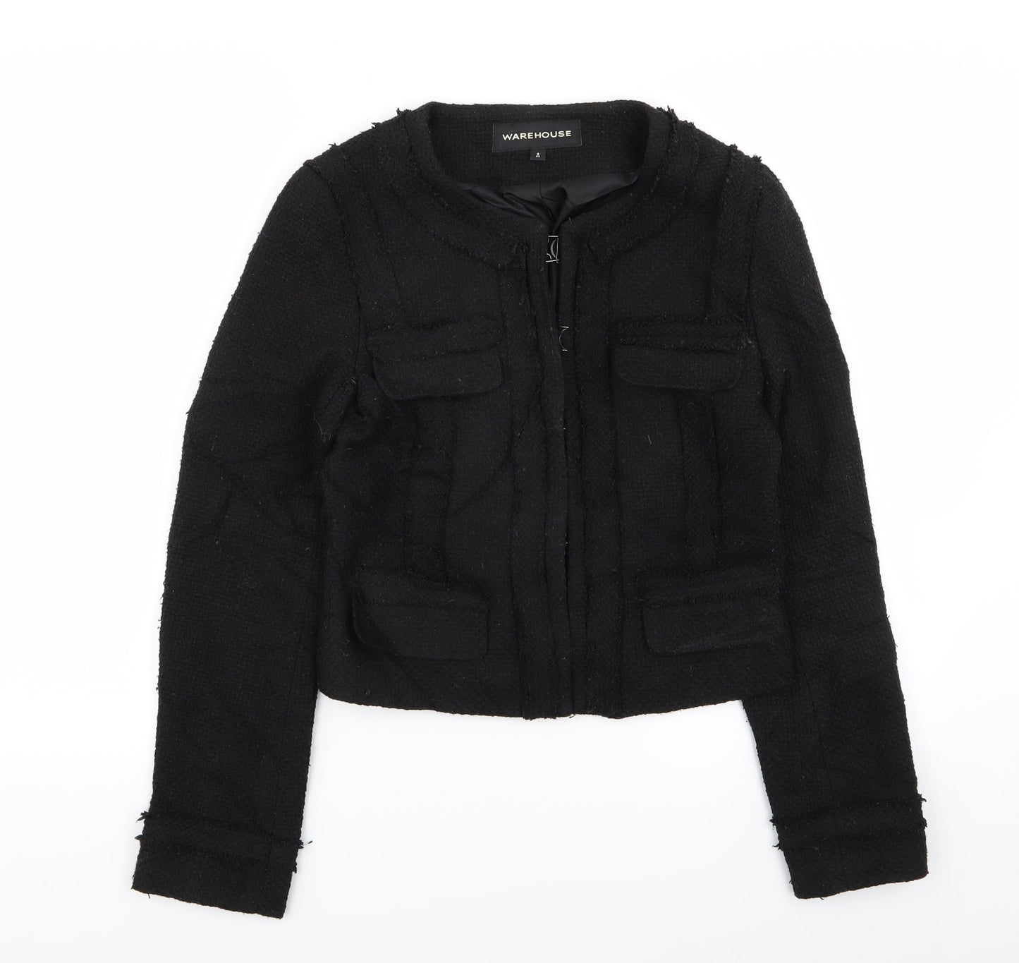 Warehouse Womens Black   Jacket Blazer Size 8