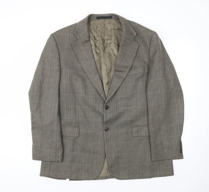 Mens UK Size 44 M&S Regular Brown Suit Jacket