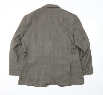 Mens UK Size 44 M&S Regular Brown Suit Jacket