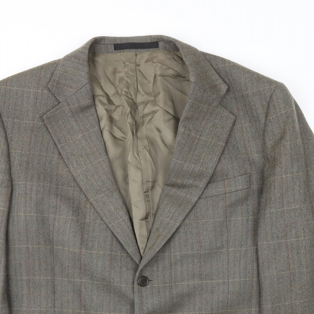 Mens UK Size 44 M&S Regular Brown Suit Jacket