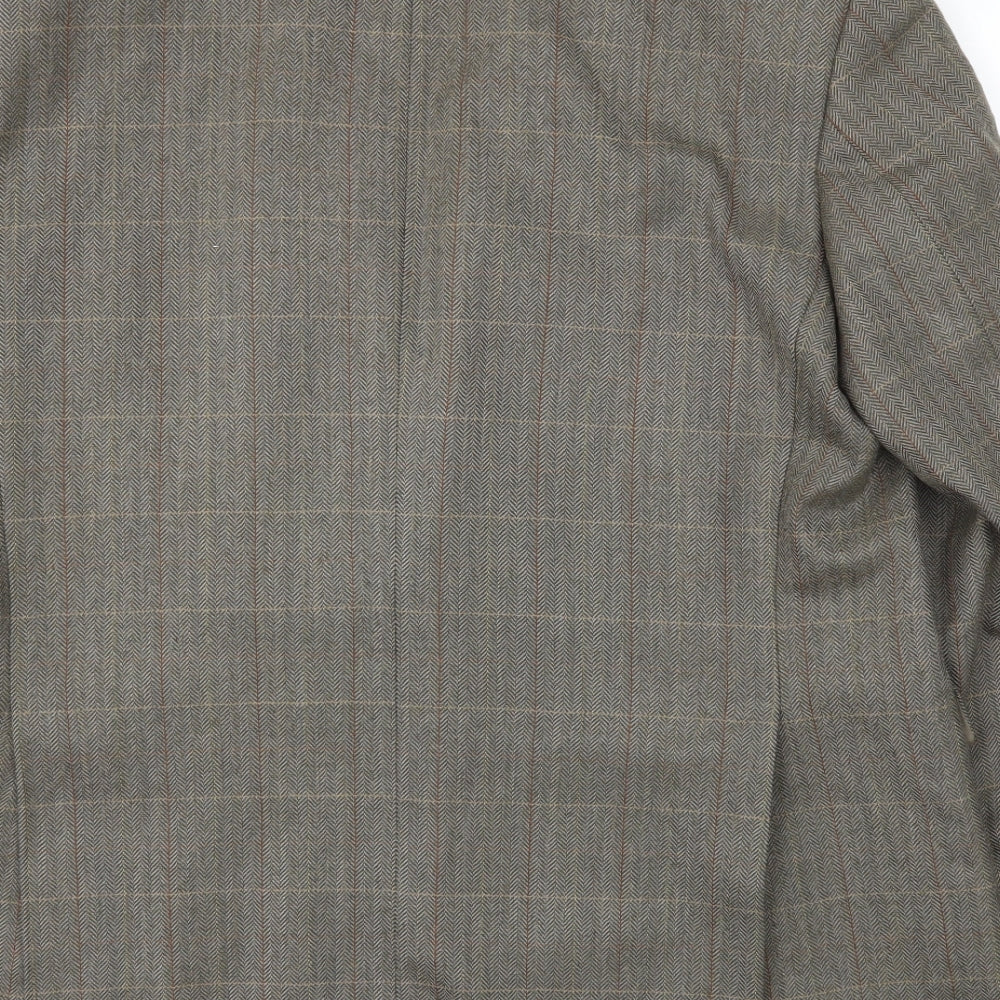 Mens UK Size 44 M&S Regular Brown Suit Jacket