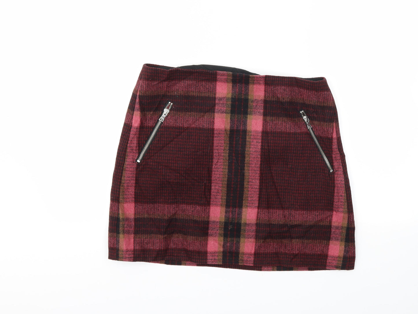 Gap Womens Pink Check  A-Line Skirt Size 6