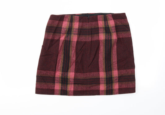 Gap Womens Pink Check  A-Line Skirt Size 6