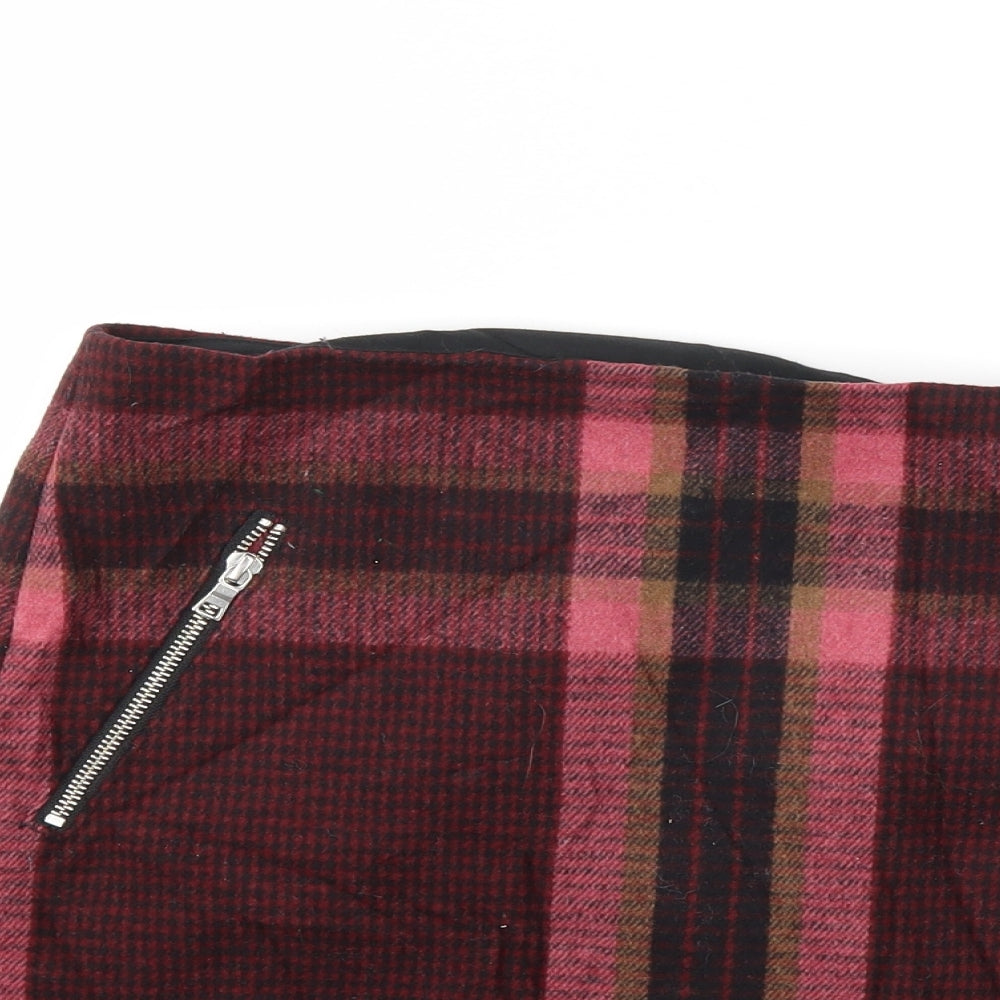 Gap Womens Pink Check  A-Line Skirt Size 6