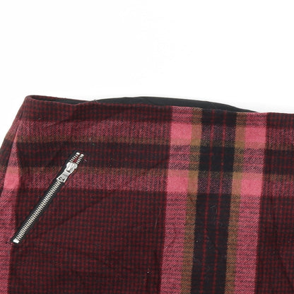 Gap Womens Pink Check  A-Line Skirt Size 6