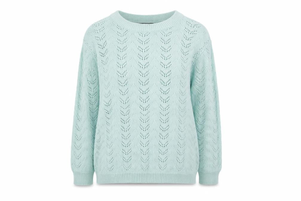 Womens UK Size M Mia Moda Blue Pullover Jumper