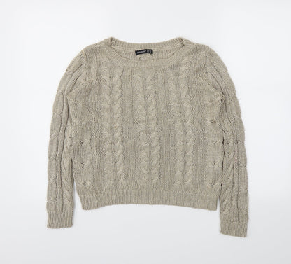 Primark Womens Gold   Pullover Jumper Size 14