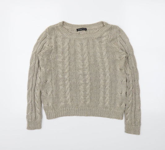Primark Womens Gold   Pullover Jumper Size 14