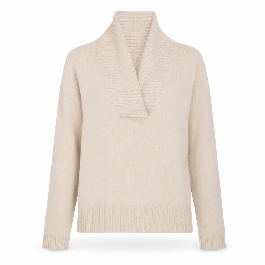 Womens UK Size 12 F&F Beige Pullover Jumper