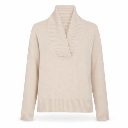 Womens UK Size 12 F&F Beige Pullover Jumper